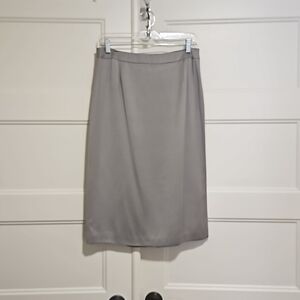 Gray silk blend pencil skirt from Talbots size 8. New